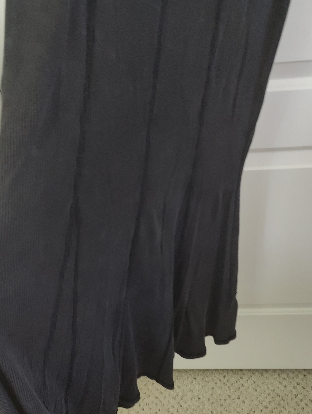 Divided Black Ribbed Short-Sleeve Maxi Dress - Picture 4 of 5